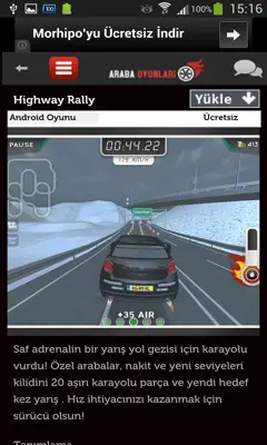 Araba Yarışı Oyunları android App screenshot 2